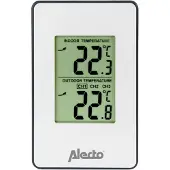 Alecto WS-1050 - Station météo avec capteur extérieur sans fil, blanc