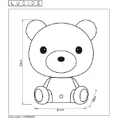Lucide Lampe de table LED 3W 2700K DODO Bear 71590/03/31