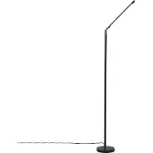 QAZQA Lampadaire moderne noir avec LED et variateur tactile - Berdien
