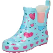 Beck Bottes en caoutchouc 'Sweethearts' bleu clair / pétrole / pitaya / rose foncé