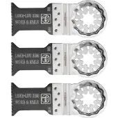 Fein E-Cut Long-Life Sägeblatt 3 Stück (Starlock, Bi-Metall, 35x50mm)