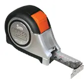 Bahco Metric Double Sided Tape Measure With Rubber Grip 5 M Argenté
