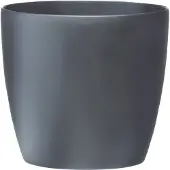 Elho Pot de Fleurs Circulaire Noir Elho - Ø 39 cm en Polypropylène Plastique