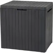 Keter City Boîte de rangement 113 l, graphite 246941