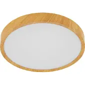 Eglo 98602 MUSURITA LED 6x plafonnier 6x5,5W Ø440mm aspect bois naturel blanc chaud