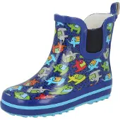 Beck Bottes en caoutchouc 'Elephants' bleu marine / turquoise / mélange de couleurs / noir
