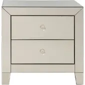 Kare Design, commode petite taille, modèle "Luxury", avec miroir, table de chevet avec 2 tiroirs, [informations supplémentaires sur le modèle]
