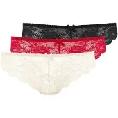LASCANA String crème / rouge / noir