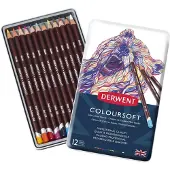Taidepiste Crayons de couleur - - Coloursoft - Lot de 12 - Douceur - Assortis