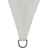 Living Outdoor Tissu d'ombrage Como Polyester Triangle 3x2,5x2,5m Blanc