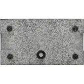 vidaXL Pied de parasol Granit 25 kg Rectangulaire Noir