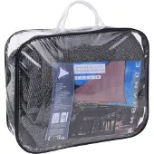 Koopman Toile d'ombrage triangulaire Gris foncé 3x3x3 m
