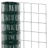 Nature Treillis rectangulaire 1x10 m Acier enduit de plastique Vert