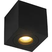 QAZQA Spot de salle de bain carré moderne noir - Capa