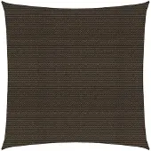 vidaXL Voile d'ombrage 160 g/m² Marron 7x7 m PEHD