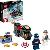 LEGO Marvel Avengers Bataille entre Captain America et Hydra 76189 - Jeu de construction avec 2 minifigures, 49 pièces, 4 ans et +