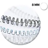 Fellowes spirale pour reliure blanc 8 mm