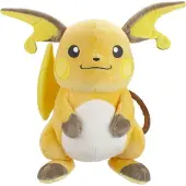 Jazwares - Pluszowa maskotka Raichu Pokemon 25cm - Oficjalny produkt premium