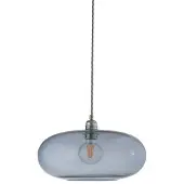 Ebb & Flow Horizon Suspension Deep Blue | Shiny Silver | Ø: 36 cm E27
