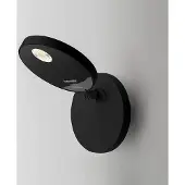 Artemide Demetra Spotlight Applique With Switch | Opaque Black | 2700 K