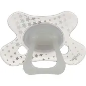 Difrax Sucette Glow in the Dark Natural +18 Mois (Couleur non sélectionnable) 1 pc(s) Sucette(S)