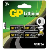 GP Batteries Lithium CR 123A Einwegbatterie CR123A Lithium-Manganese Dioxide (LiMnO2) (102033)