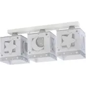 DALBER Plafonnier chambre d'enfant Moonlight Gris doux à 3 lumières
