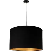 Euluna Suspension , Roller, dimmable, Noir, Salon / séjour, Tissu / textile, Moderne
