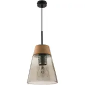 Jupiter Suspension DOMINO noir et marron, 1xE27x40W, métal, dimensions : 80x23x23 cm, IP20,