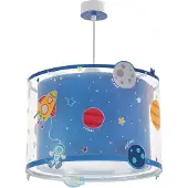 DALBER Lampe suspendue chambre d'enfant Planets bleu
