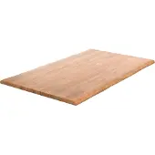 DELIFE Plateau-de-table-à-manger Edge 140x90cm acacia nature Live-Edge