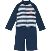 Playshoes Protection UV bleu foncé / rouge / blanc