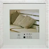 Henzo Bois flotté 40x40 Cadre blanc -