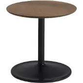 Muuto Soft Side Table Solid Smoked Oak|Black | Ø 41 H: 40 CM | Ø 16.1" H: 15.7"