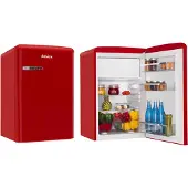 Amica Réfrigérateur combiné Amica Retro AR1112R - table top - 55x61.5x86 cm (lxpxh) - 108 litres - classe E - rouge