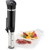 Klarstein Cuiseur sous vide - 1300W 3D - Appareil de cuisson sous vide - Circulation 0-95 °C IPX7 Timer - Cuiseur basse température - Noir