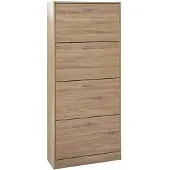 Rousseau Armoire à chaussures Carini 4 tiroirs - sonoma clair
