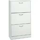 Rousseau Armoire à chaussures Carini 3 tiroirs - blanc