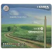 Lyra Graduate Permanent Coffret crayons de couleur 24 pièces
