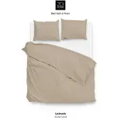 Zo! Home Satinado Housse de couette - Single - 140x200/220 cm - Forest Sand