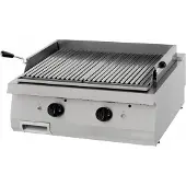 Maxima - Gastro Heavy Duty barbecue en pierre de lave - unité double - profondeur 70 cm - gaz