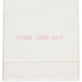 Briljant Drap Berceau Briljant Sweet Little Girl Blanc (Coton)-100 x 150 cm (Ledikantlaken)