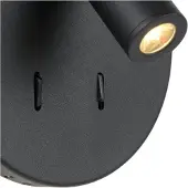 Lucide Lampe de chevet Bentjer Noir