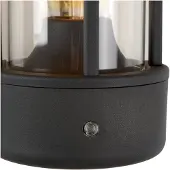 Lucide Lampe murale anthracite Lori avec capteur