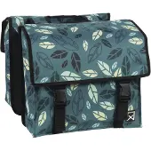 Willex Sac double de vélo City Bush 34 L Vert et bleu