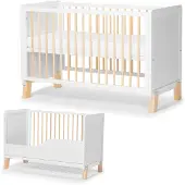 Kinderkraft Nico Cot en bois blanc
