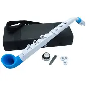NUVO jSax White with Blue Trim 2.0