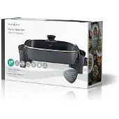 Nedis Electric Grill Plate 40 Cm Argenté One Size / EU Plug 220V