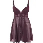 LASCANA Déshabillé aubergine / bordeaux