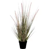 Mica Decorations Herbe dogtail plante artificielle violet en pot H53